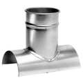 Nordfab Round Tap In, 12 in x 8 in Duct Dia, Galvanized Steel, 22 GA, 12 in W, 12" L 8040302823