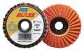 Norton Abrasives Flap Disc, Fine, Grit 120, TY 2, 3in, Blaze 77696090164