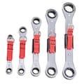 Proto Ratcheting Wrench Set, Double Box End J1190A-TT