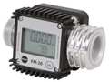 Dayton Flowmeter, Digital, 1 In, 1.3 to 32 gpm 40M285
