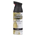 Rust-Oleum Spray Paint, Black, Satin, 12 oz 245197