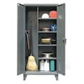 Strong Hold 12 ga. Steel Storage Cabinet, 72 in W, 66 in H, Stationary 65-BC-243