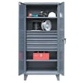 Strong Hold 12 ga. Steel Storage Cabinet, 36 in W, 78 in H, Stationary 36-243-5DB