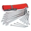 Crescent 14 Pc. 12 Point SAE Combination Wrench Set with Tool Roll CCWS4-05