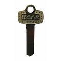 Best Key Blank, BEST Lock, Standard, X Keyway 1A1X1KS473KS800