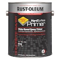 Rust-Oleum Hard Surface Primer, Gray, Flat, 3.75 qt, 250 to 350 sq ft/gal 313973