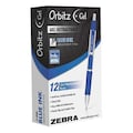 Zebra Pen Orbitz Gel Pen, Blue, Medium, PK12 41020