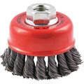 Zoro Select Cup Brush, Wire 0.020" dia., Carbon Steel 66252838693