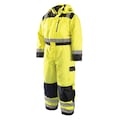 Occunomix Coverall, Unisex, XL, Yellow, Polyester LUX-WCVL-YXL