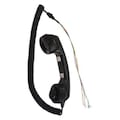 Hubbell Gai-Tronics Handset, Plastic, Black, Corded 10111-104