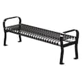 Thomas Steele Outdoor Bench, 71 in. L, 25-1/2 in. H, Blck QS-CRF-6-VS-B