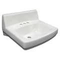 Kohler Bathroom Sink, White, 12-7/8 in H, ADA Comp K-2030-0 | Zoro