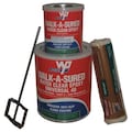 Wooster Products 1 gal Anti-Slip Floor Coating, Anti-Slip Finish, Clear, 100% Solid Base WAS40.CLR