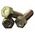 L9 Grade 9, 5/8"-11 Hex Head Cap Screw, Yellow Zinc Plated Steel, 2 1/2 in L, 25 PK 440494