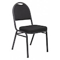 Boss BlackBanquet Chair, 19-1/2"L33-1/2"H, Armless, FabricSeat B1500-BK-4