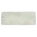 Zoro Select Tag, Al, Silver, 1" Hx3" W, Rectangle, PK100 41291