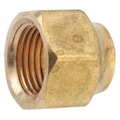Zoro Select 1/4" Female Flare Low Lead Brass Forged Nut 704018-04