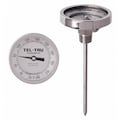Tel-Tru Analog Dial Thermometer, Stem 4" L GT300R-0453