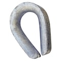 Crosby Heavy Wire Rope Thimble, 3/8 in., Steel 1037675