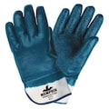 Mcr Safety 11" Chemical Resistant Gloves, Nitrile, L, 12PK 9761R
