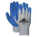 Mcr Safety Foam Latex Coated Gloves, Palm Coverage, Blue/Gray, M, PR 96731M