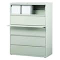 Hirsh 42" W 5 Drawer Lateral File Cabinet, Light Gray, Letter 17650