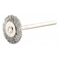 Zoro Select Wire Wheel Brush, Crimped, Brass 66252839085