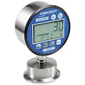 Ashcroft Digital Pressure Gauge, 0 to 200 psi, 1 1/2 in Triclamp, Silver 302032SD20LXBLCYC4LM200#