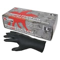 Mcr Safety Disposable Industrial/Food Grade Gloves, Nitrile, Powder Free Black, L, 100 PK 6062L