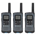 Motorola Two Way Radio, Gray, NiMh or Alkaline, PK3 T200TP