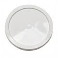 Zoro Select Plastic Pail Lid, White, Tear tab, 1-1/6" H ROP2120CVR-WP-BG