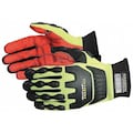 Superior Glove Mechanics Gloves, L, Black, Thermoplastic Rubber MXVSBA/L