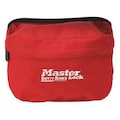 Master Lock Lockout Pouch, Unfilled, Bag, Red S1010