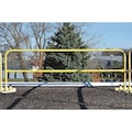 Garlock Safety Systems Guardrail, 10ft L, Steel, Adjustable, Yellow 409283