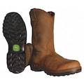 John Deere Wellington Boots, Pln, Mens, 11-1/2, Tn, PR JD4504 11.5M
