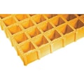 Fibergrate Molded Grating, 144 in Span, Grit-Top Surface, Corvex Resin, Yellow 879000