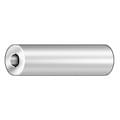 Zoro Select Spacer, No. 4 Screw Size, Plain 18-8 Stainless Steel, 3/8 in Overall Lg, 10 PK RSP304-4-SS