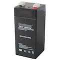 Zoro Select Battery, Sealed Lead Acid, 4V, 4.5Ah, Faston 5EFE7