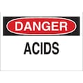 Brady Danger Sign, 7 in Height, 10 in Width, Polyester, Rectangle, English 84334