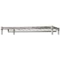 Zoro Select Shelf Hanger/Rail Rod 48", Chrome 5GRT0