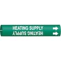 Brady Pipe Mrkr, Heating Supply, 2-1/2to3-7/8 In, 4326-C 4326-C