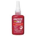 Loctite Primerless Threadlocker, LOCTITE 263, Red, High Strength, Liquid, 50 mL Bottle 1330585