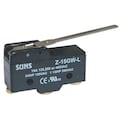 Zoro Select Industrial Snap Action Switch, Hinge, Lever Actuator, SPDT, 15A @ 480V AC Contact Rating 5JEE1