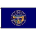 Nylglo Nebraska Flag, 4x6 Ft, Nylon 143270