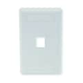 Hubbell Premise Wiring Hubbell IFP 1-Socket Faceplate - 1 x Socket(s) - 1-gang - White IFP11W