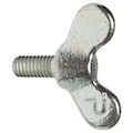Zoro Select Thumb Screw, 1/2"-13 Thread Size, Wing, Zinc Plated Iron, 1 in Head Ht, 2 1/2 in Lg, 25 PK 1-GHS-07-17-