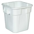 Rubbermaid 28 gal. Square Trash Can, White, 25 in Dia, None, LLDPE FG352600WHT