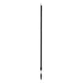 Vikan 61-4/5" to 112-1/2" Threaded Telescopic Handle, 1 1/4 in Dia, Black, Aluminum/Plastic 29759