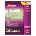 Avery Avery® Clear Easy Peel® Address Labels for Laser Printers 5661, 1" x 4", Box of 1,000 727825661