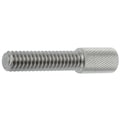 Zoro Select Thumb Screw, #8-40 Thread Size, Round, Plain 18-8 Stainless Steel, 3/8 in Head Ht, 3/8 in Lg Z0765-SS